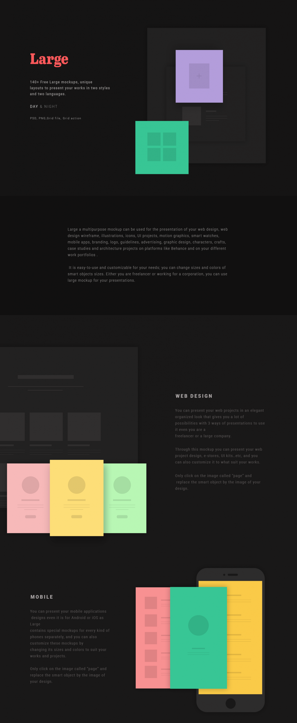 140+ Mockup Layouts Present Work