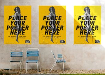 3 Urban Poster Mockups