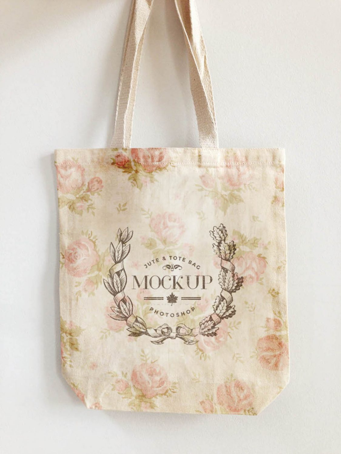 3 Jute Tote Bags Mockup