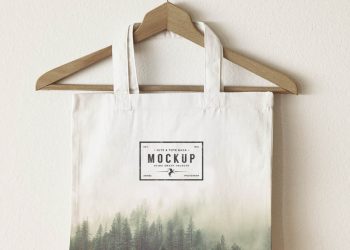 3 Jute Tote Bags Mockup