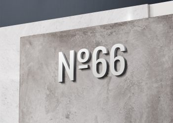 3D Wall Logo Mockup Vol 3