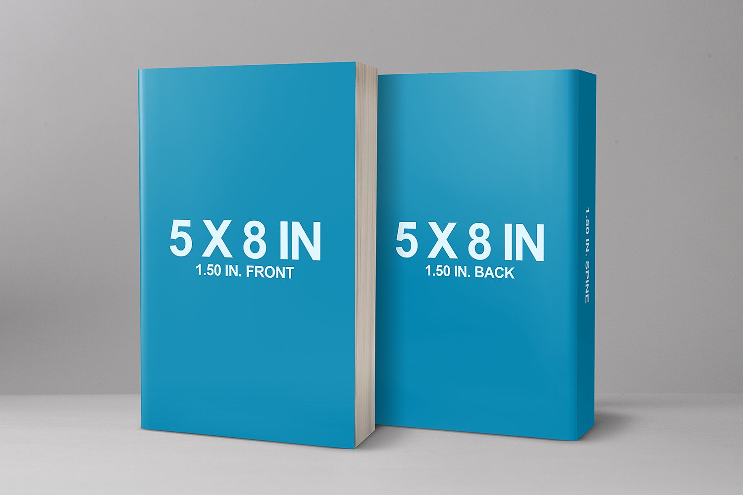 5 x 8 Cover Book Mockup Front & Back