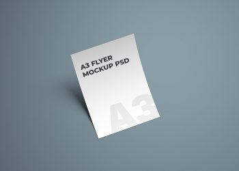 A3 Flyer Mockup PSD