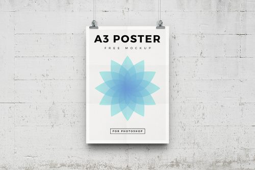 A3 Poster Mockup PSD