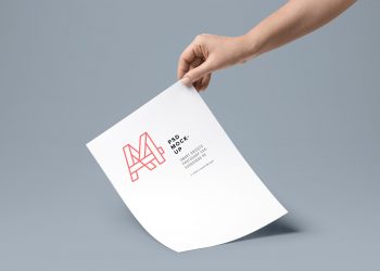 A4 Paper PSD Mockup