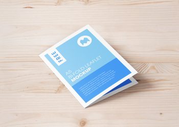 A5 Bi-Fold Leaflet Mockup