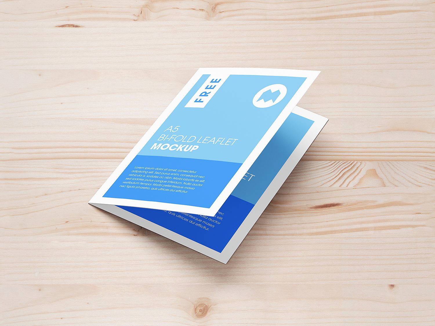 A5 Bi-Fold Leaflet Mockup