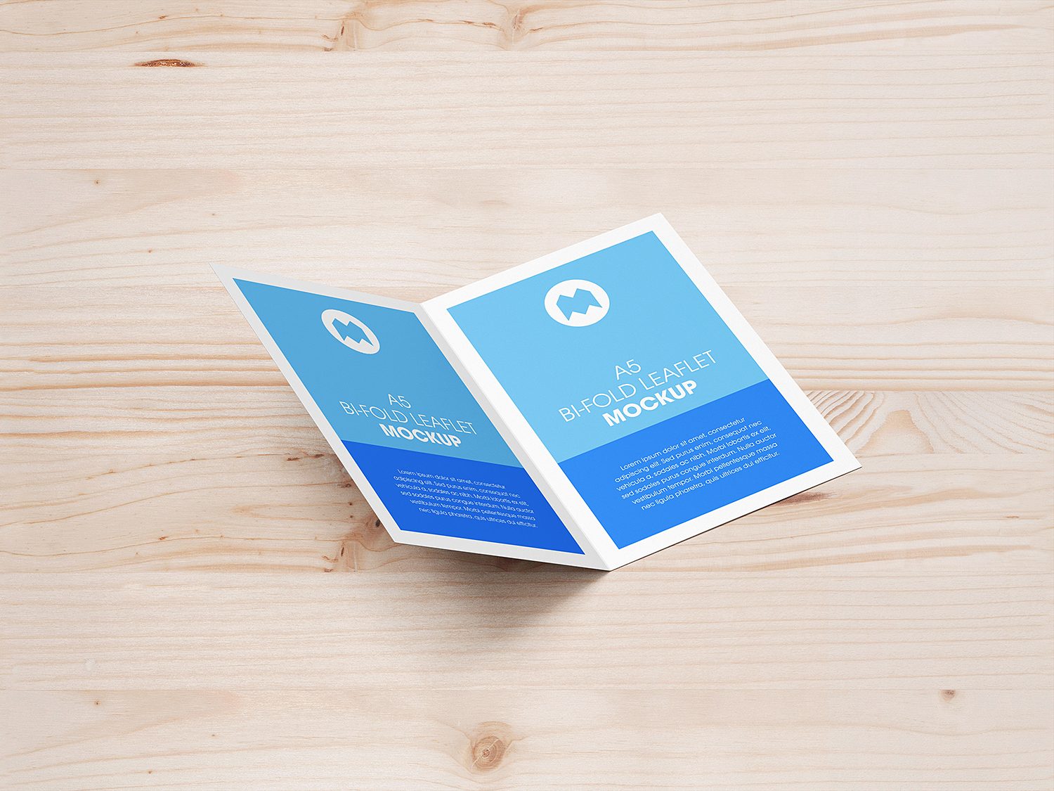 A5 Bi-Fold Leaflet Mockup