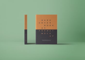 A5 Book Mockup Hardcover PSD