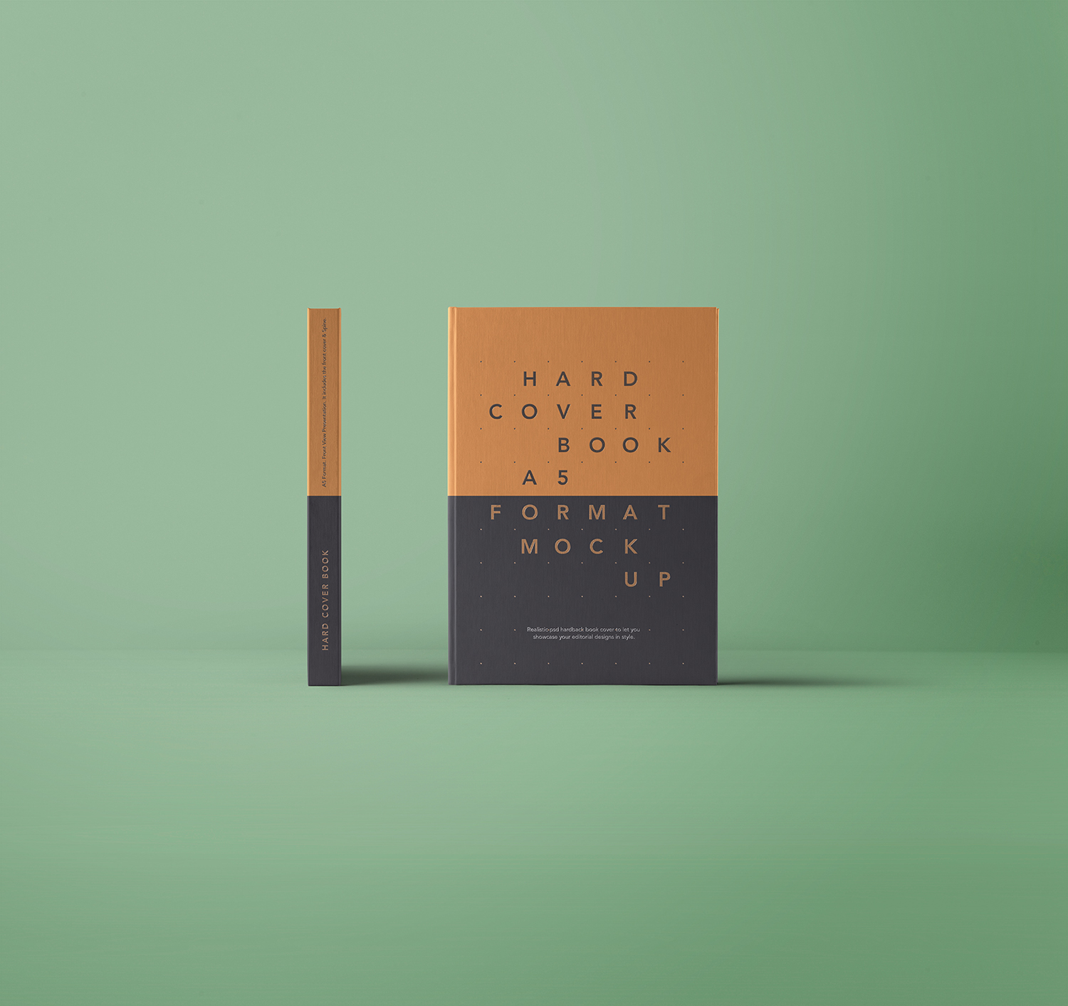 A5 Book Mockup Hardcover PSD