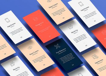 App Screens Mockup PSD