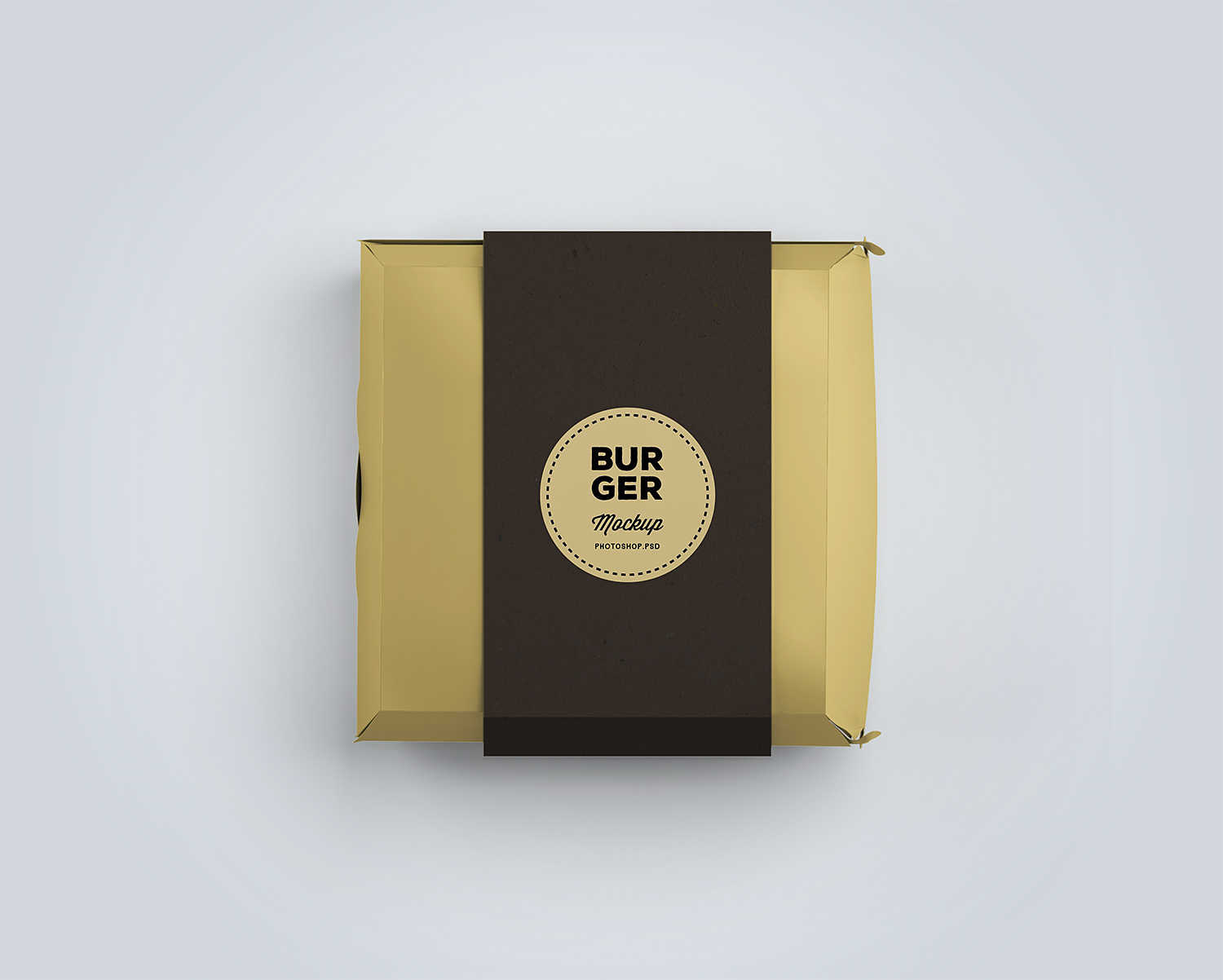 Burger Box Package Mockup