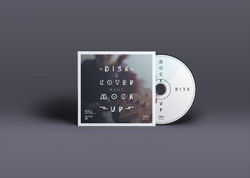 CD Cover Mockup Photoshop PSD