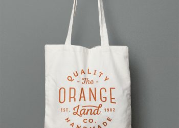 Canvas Tote Bag PSD Mockup