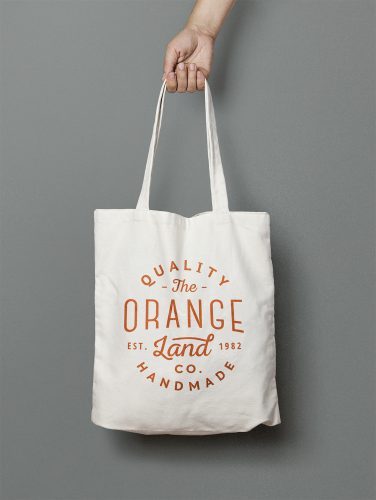 Canvas Tote Bag PSD Mockup