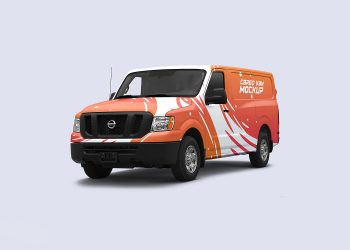 Cargo Van Mockup PSD