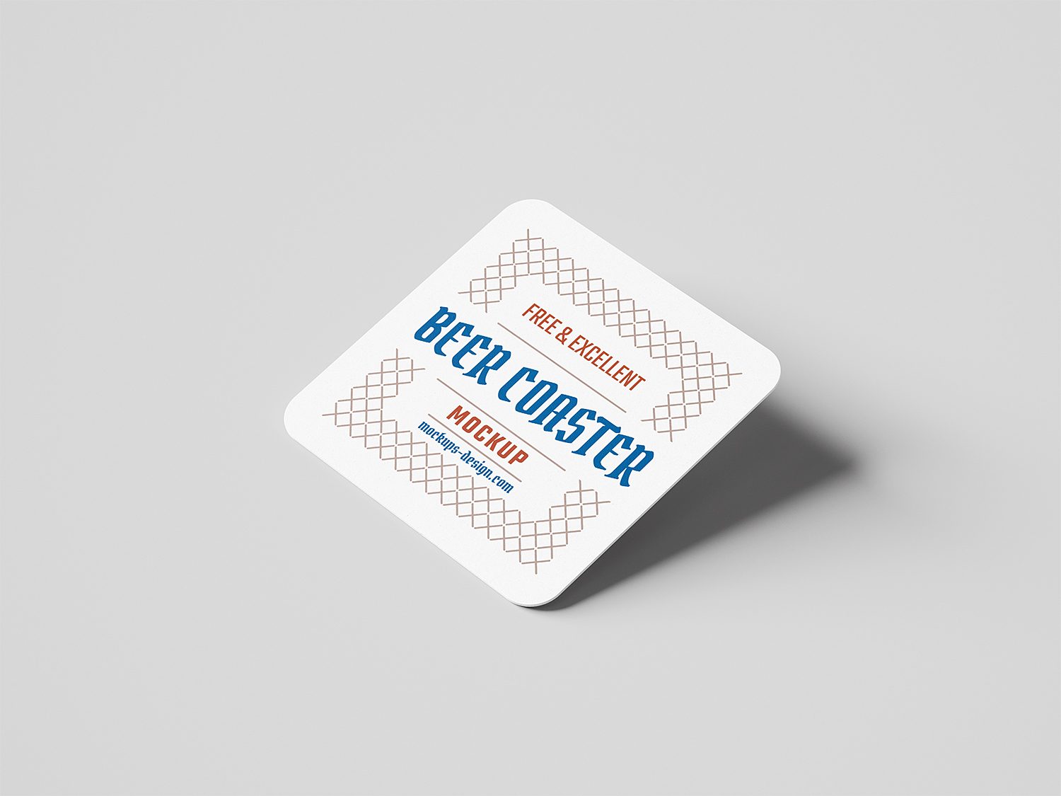 Coaster Logo Mockup PSD