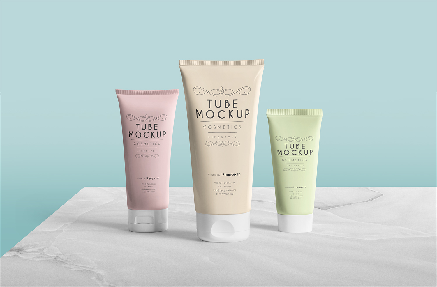 Cream Tube Mockup