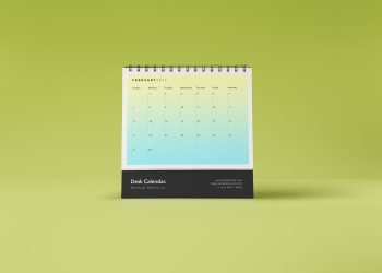 Desk Calendar Mockup PSD