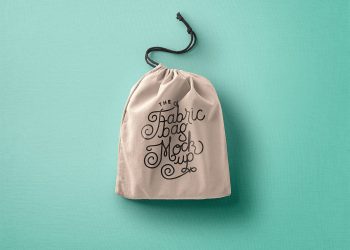 Drawstring Bag Mockup PSD