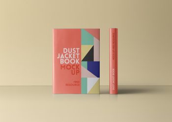 Dust Jacket Book Mockup PSD