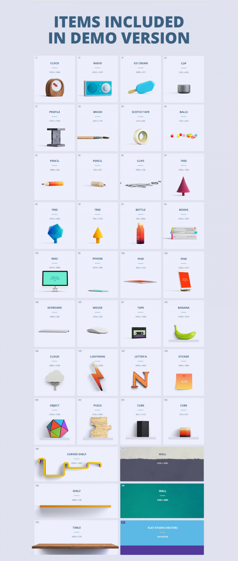 Fancy Items Scene Generator Free Demo — Free Mockup World