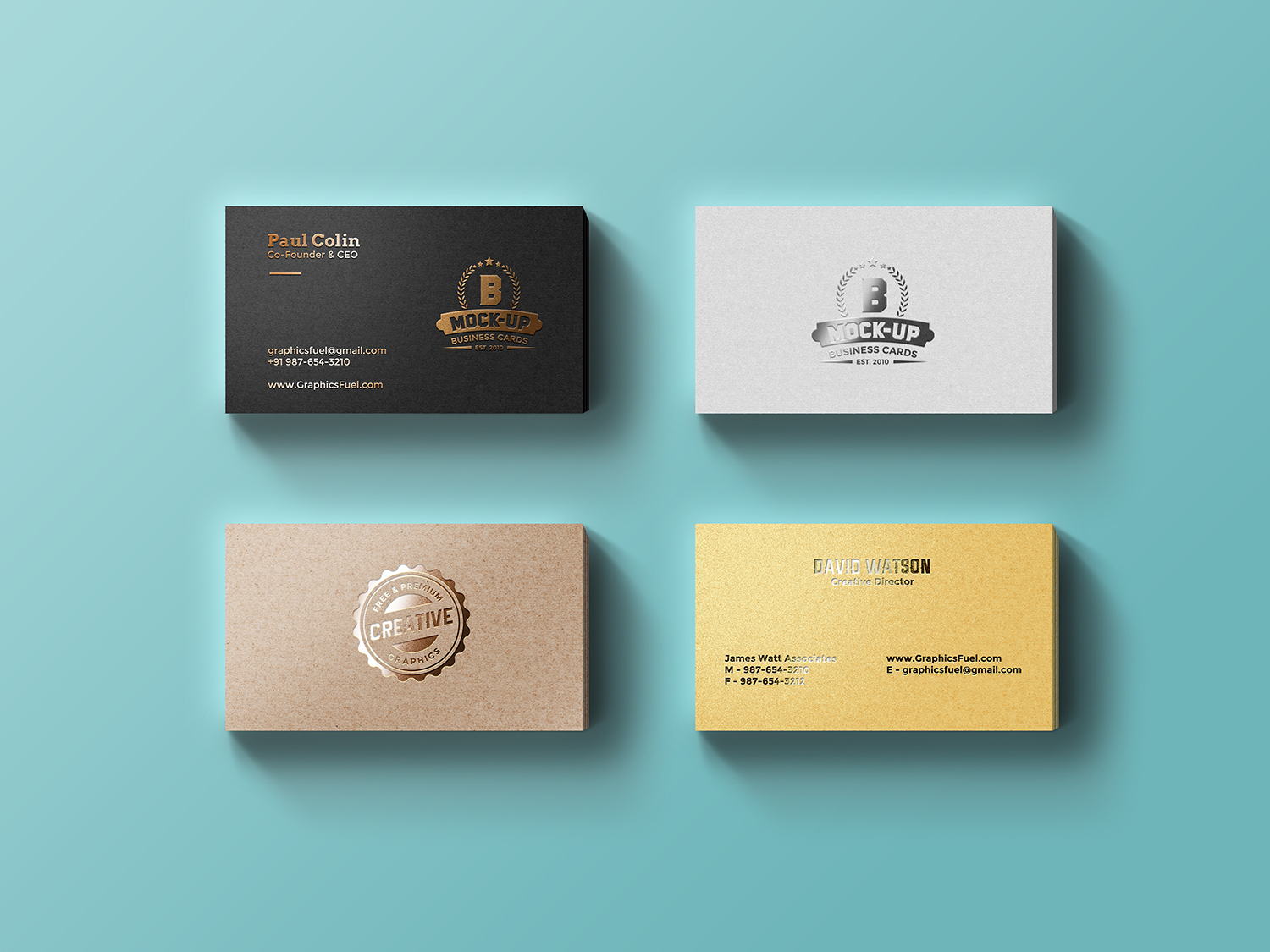 Download Foil Business Cards Free Psd Mockup Best Free Mockups PSD Mockup Templates