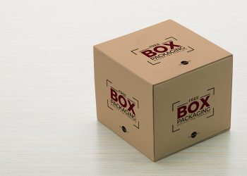 Free Box Packaging Mockup PSD