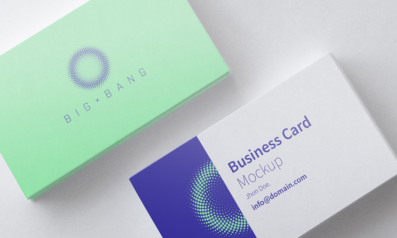 Free Business Card PSD Mockup