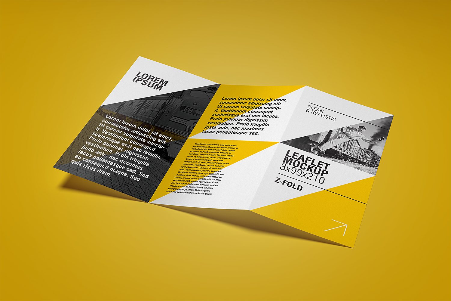 Free Flyer Mockup / Z-Fold