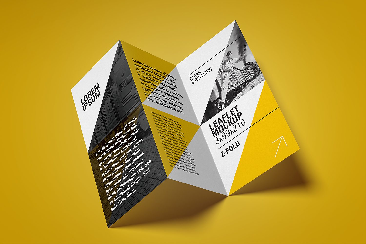 Free Flyer Mockup / Z-Fold