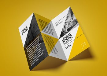 Free Flyer Mockup / Z-Fold