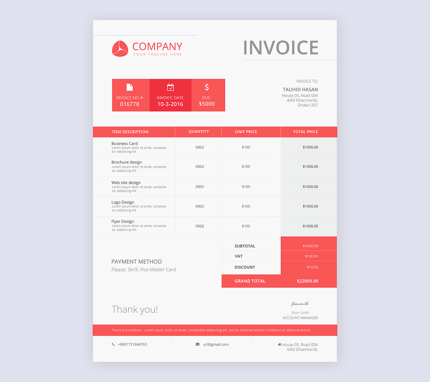 Free Invoice PSD Mockup Template - Best Free Mockups Inside Invoice Template Ipad