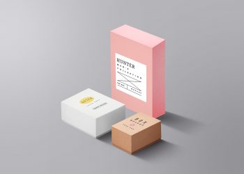 Free Packaging Boxes PSD Mockup