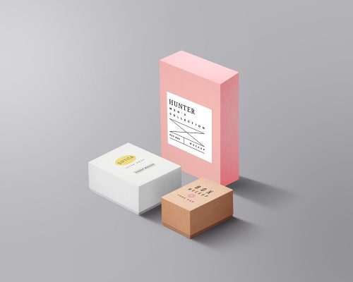 Free Packaging Boxes PSD Mockup