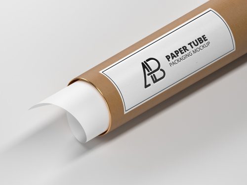 Paper Tube Mockup PSD