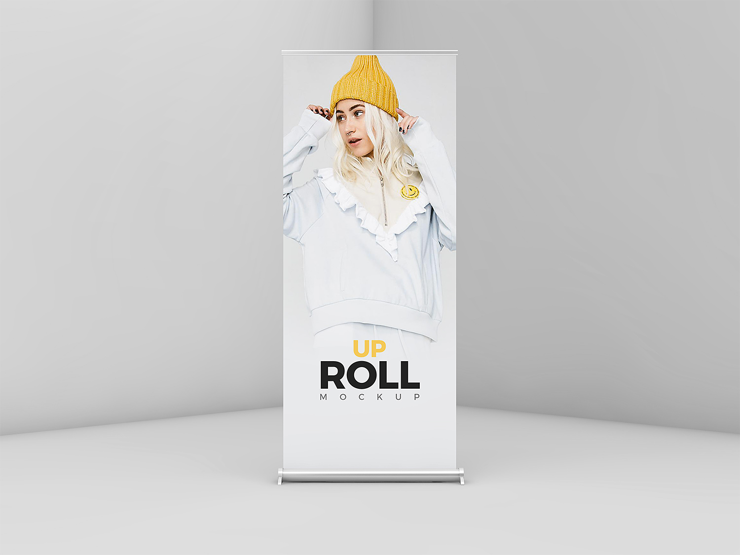 Download Free-Roll-Up-Banner-Mockup - Best Free Mockups