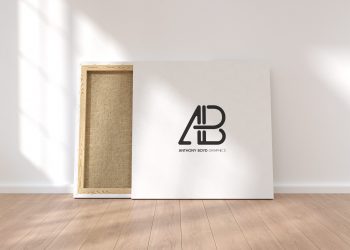 Free Square Canvas Mockup