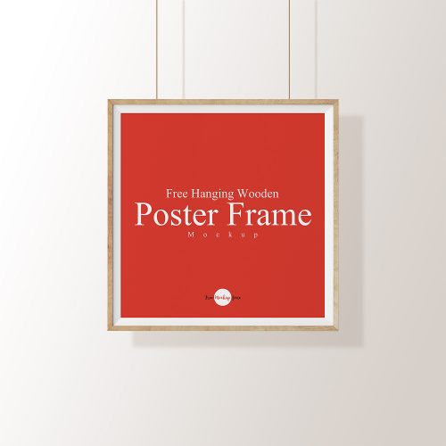 Free Square Poster Mockup