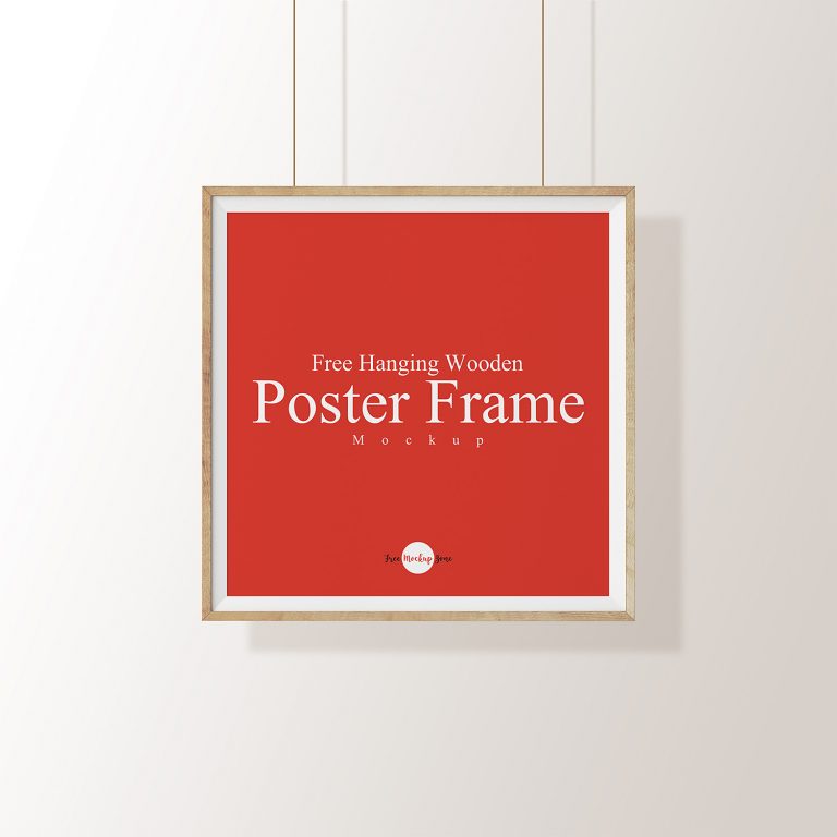 Free Square Poster Mockup