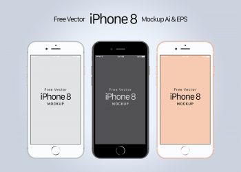 Free iPhone 8 Mockup Ai & EPS