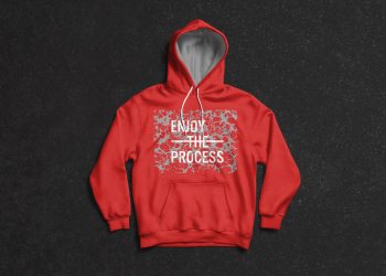 Full Sleeves Hoodie T-Shirt Mockup