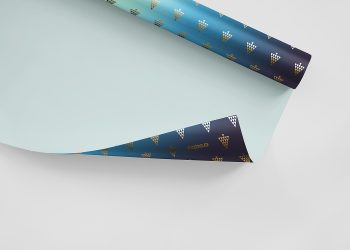 Gift Wrapping Paper Mockup PSD