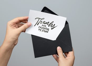 Greeting Card with Envelope Mockup