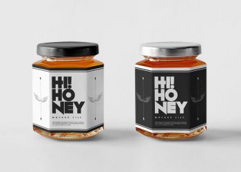 Honey Jars PSD Mockup