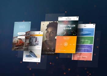 Mobile App Mockup PSD