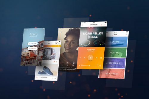 Mobile App Mockup PSD