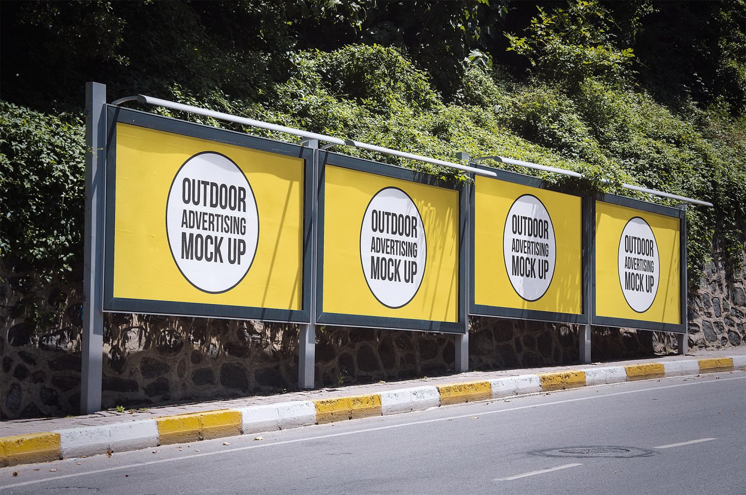 Free Outdoor Advertising Billboard Mockup