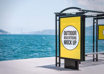 Free Outdoor Advertising Billboard Mockup