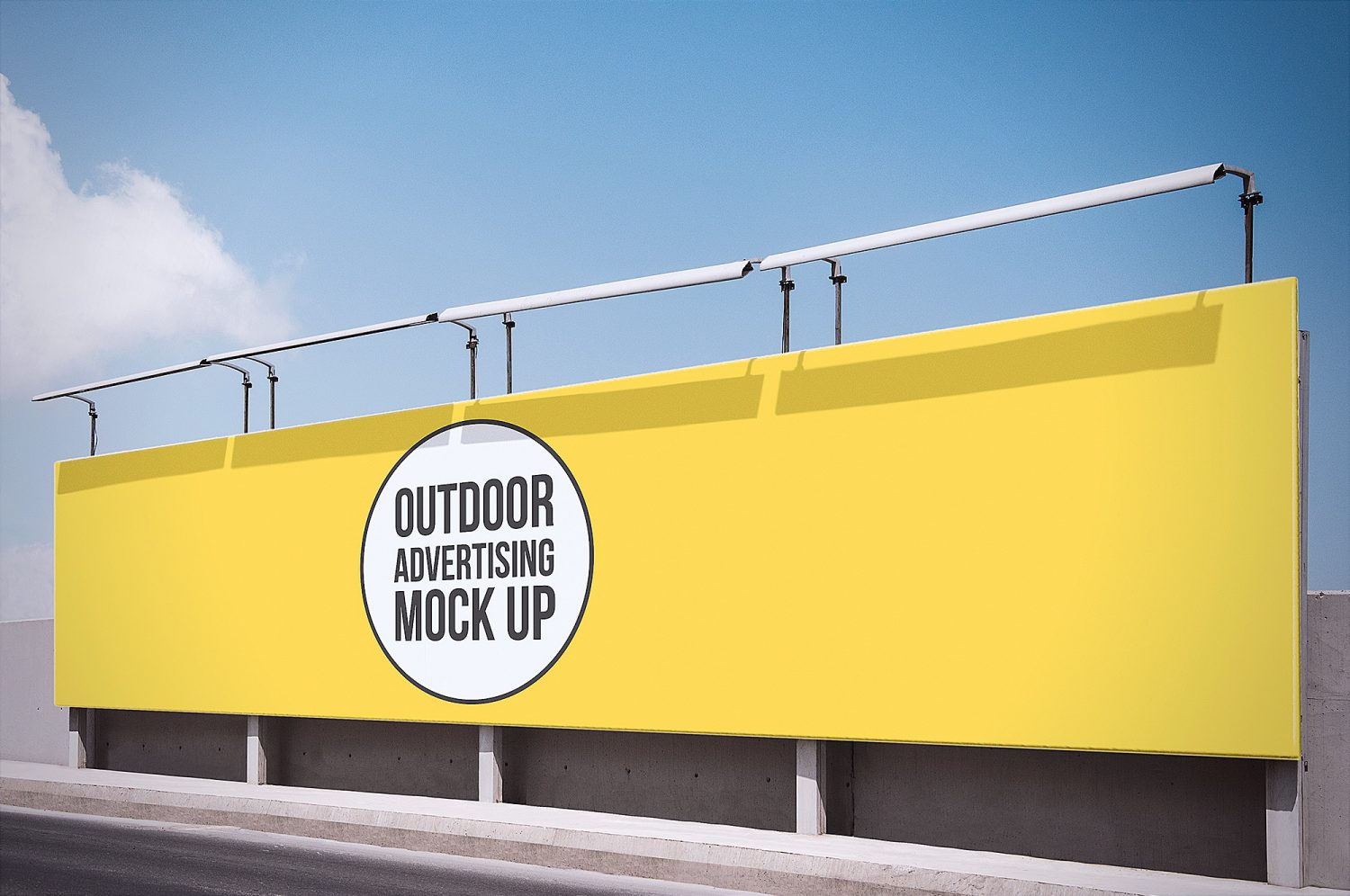 Free Outdoor Advertising Billboard Mockup